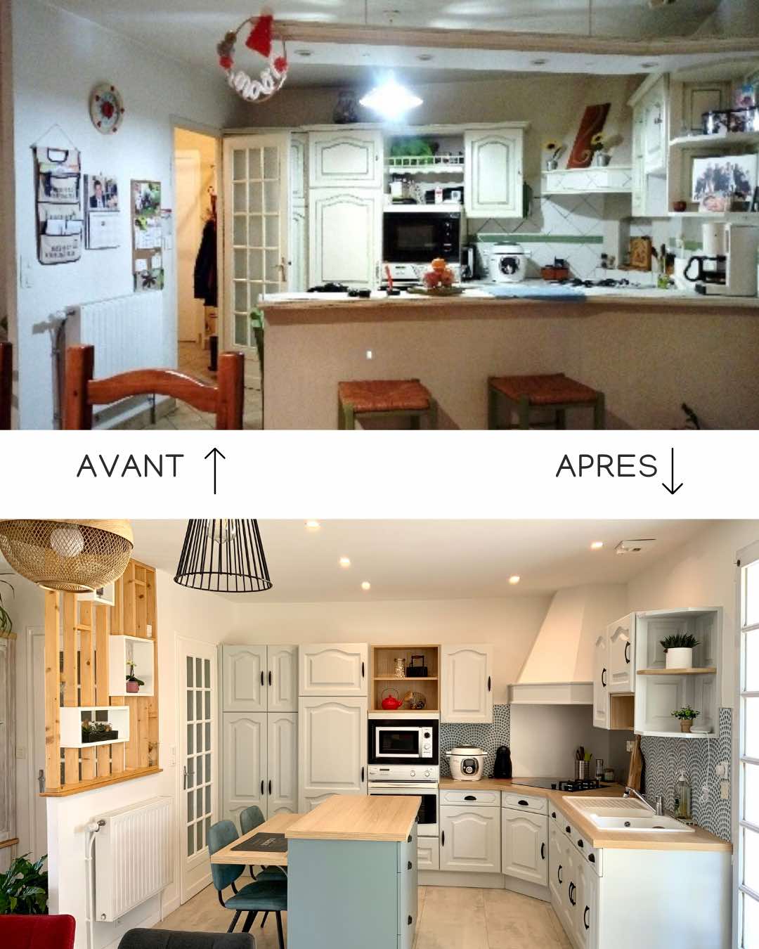Avant apres cuisine