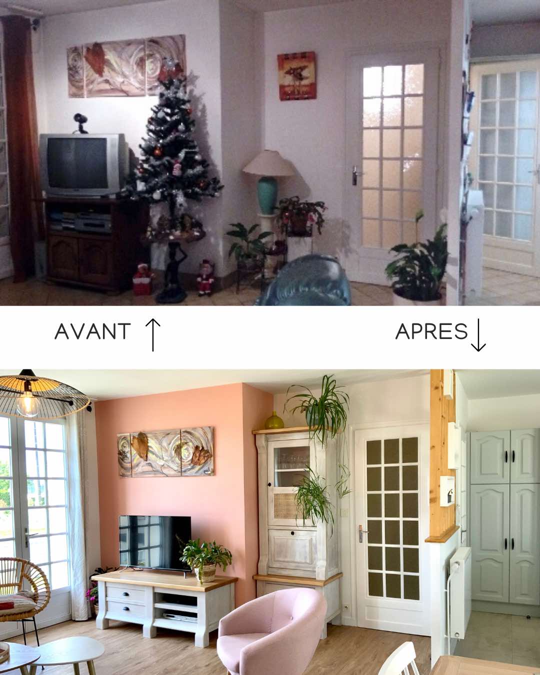Avant après salon 2