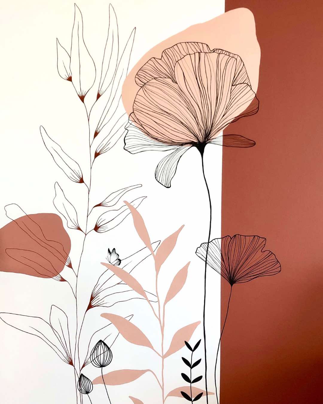 Fresque florale