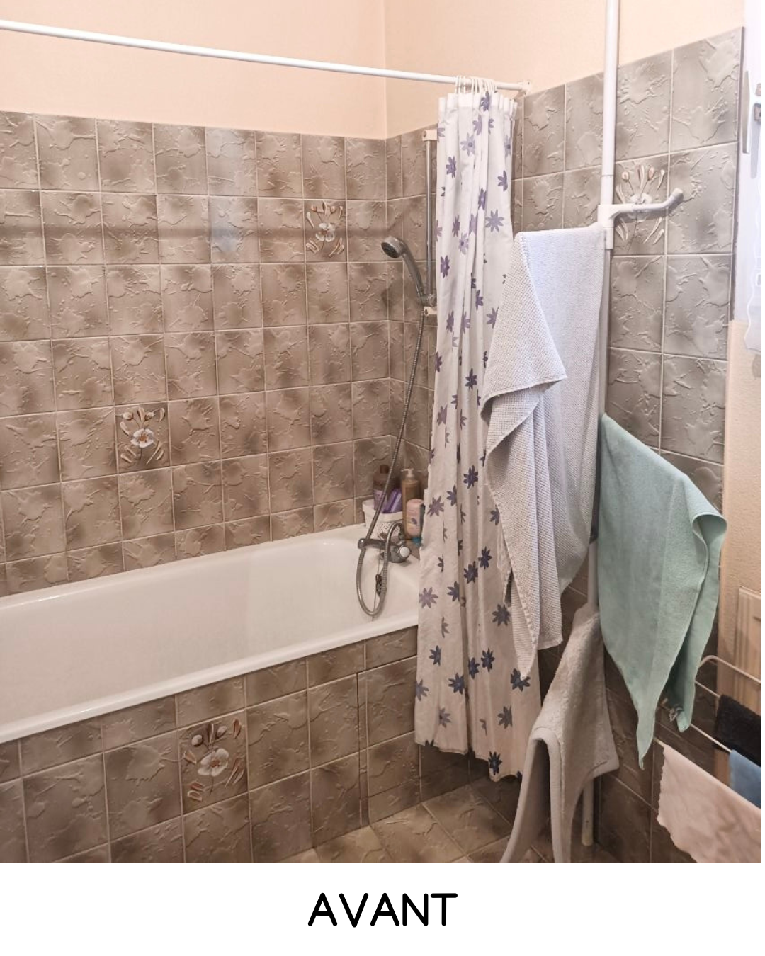 Rénovation salle de bain vintage Avant